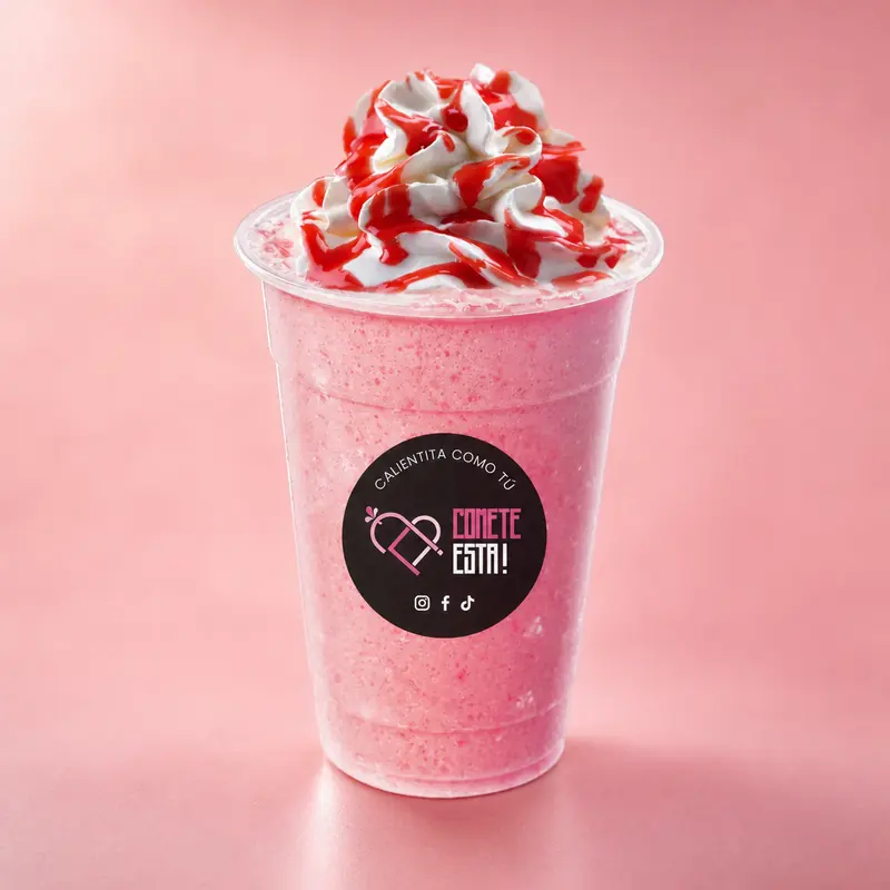 Frappé de fresa